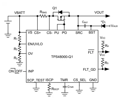 TPS4800 MOSFET Gate Driver IC